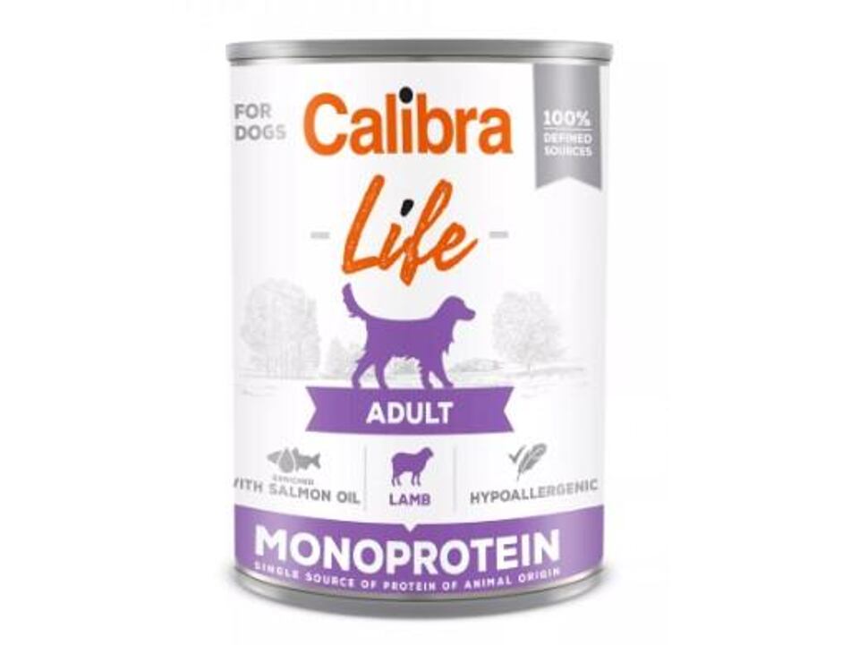 Calibra Dog Life konz. Adult Lamb 400 g