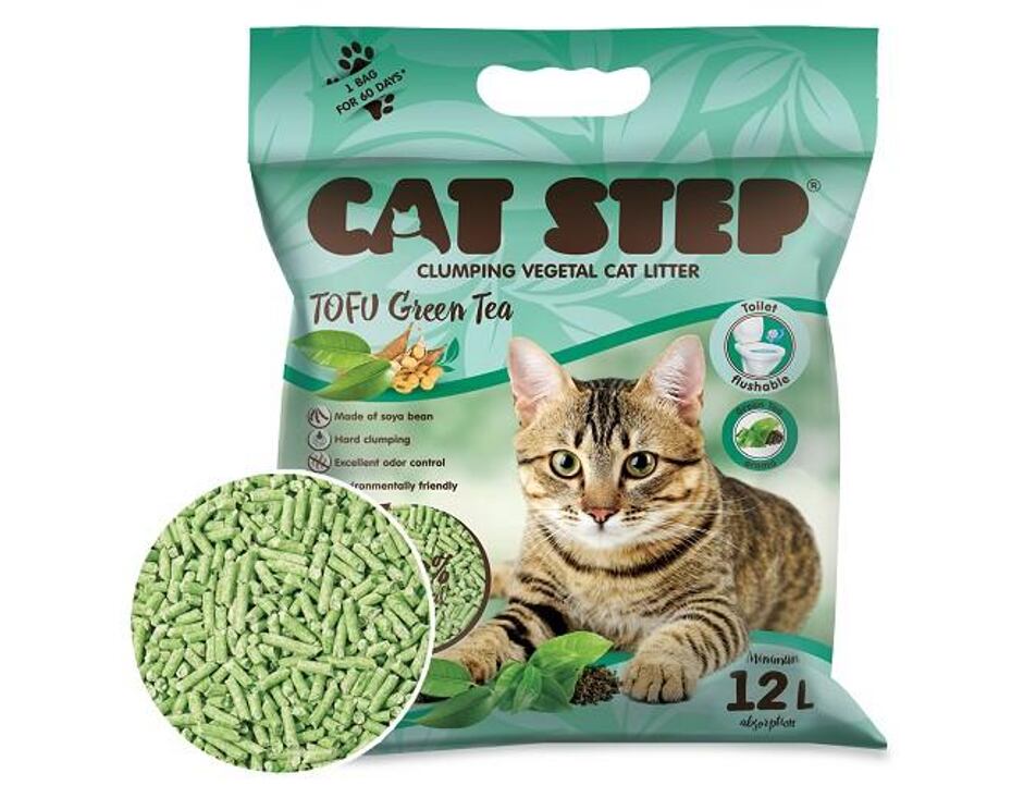 Cat Step Tofu Green Tea 12l
