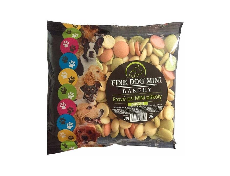 Fine Dog MINI piškoty barevné 80 g