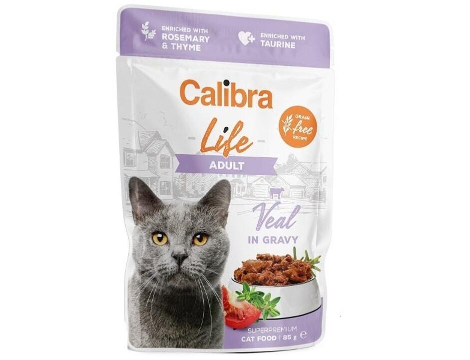 Calibra Cat Life Adult Veal in gravy 85 g