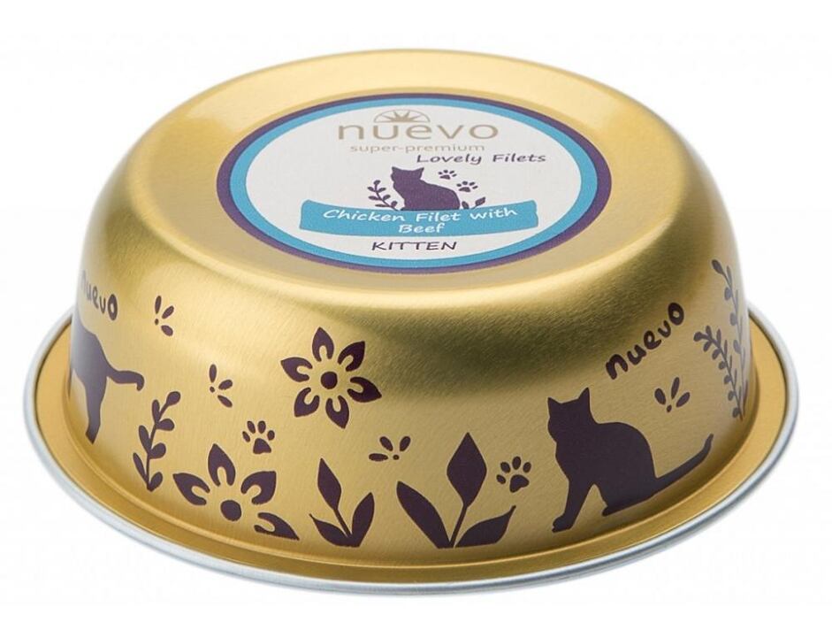 Nuevo Cat chicken filet with Beef KITTEN 85g