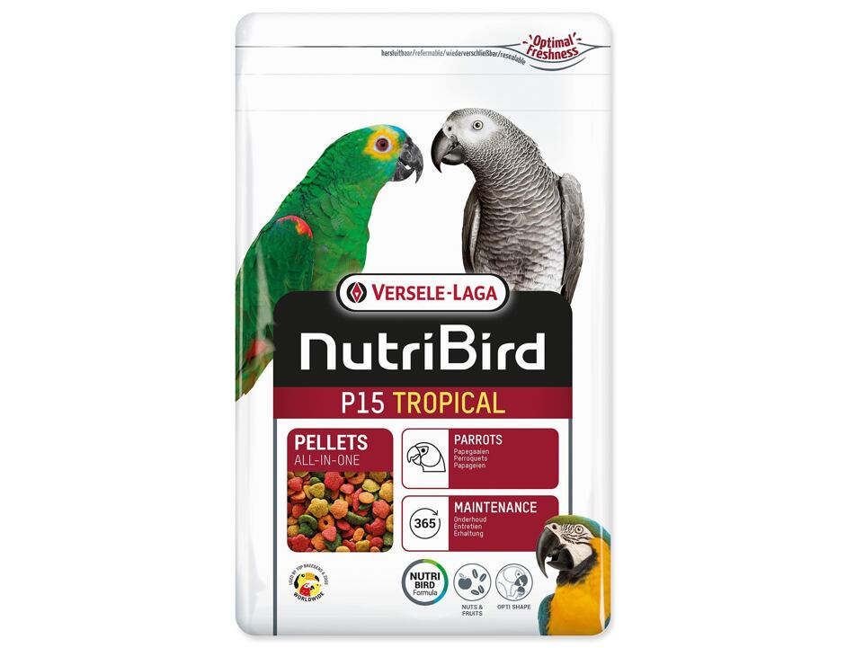 Versele Laga Krmivo NutriBird P15 Tropical pro velké papoušky 1 kg