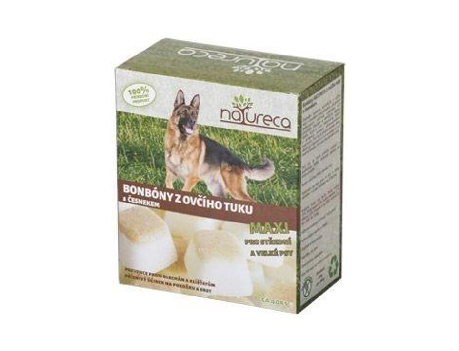 NATURECA Bonbóny z ovčího tuku s česnekem Maxi 250g