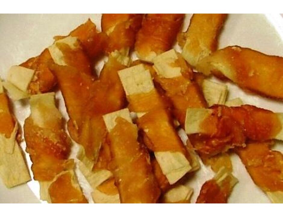 Proužky z tresky obtočené kuřecím masem 100g