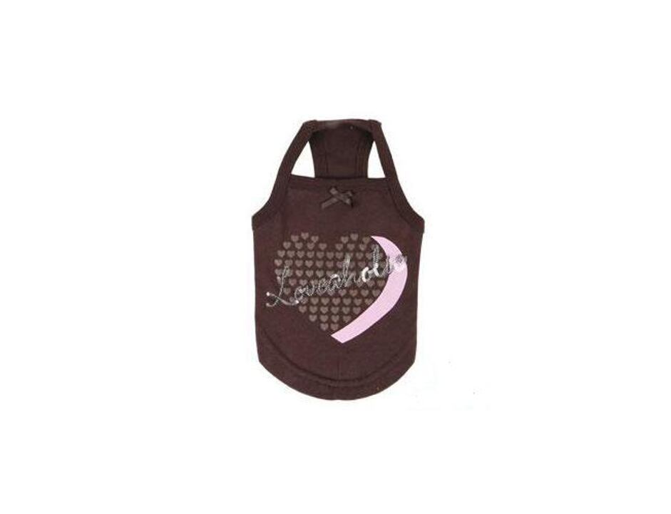 Pinkaholic Romance tričko - hnědé