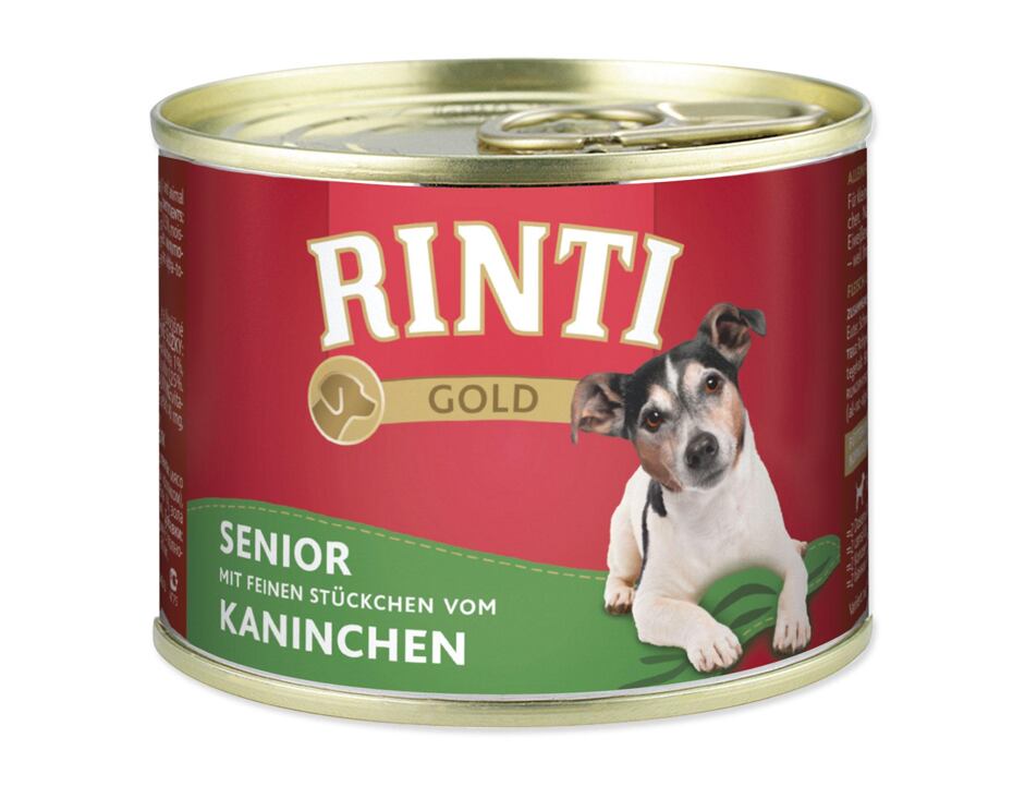 Konzerva RINTI Gold senior králík 185 g