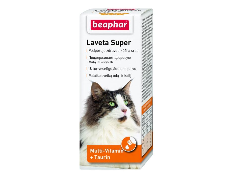 Kapky BEAPHAR Laveta Super vyživující srst (50ml)