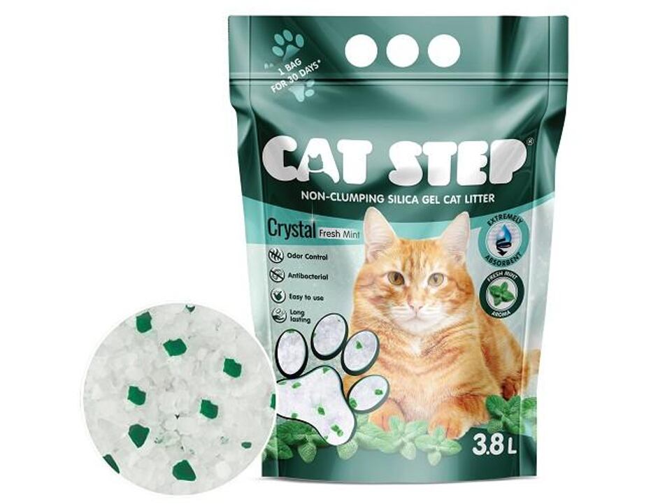 Cat Step Crystal Fresh Mint 3,8l