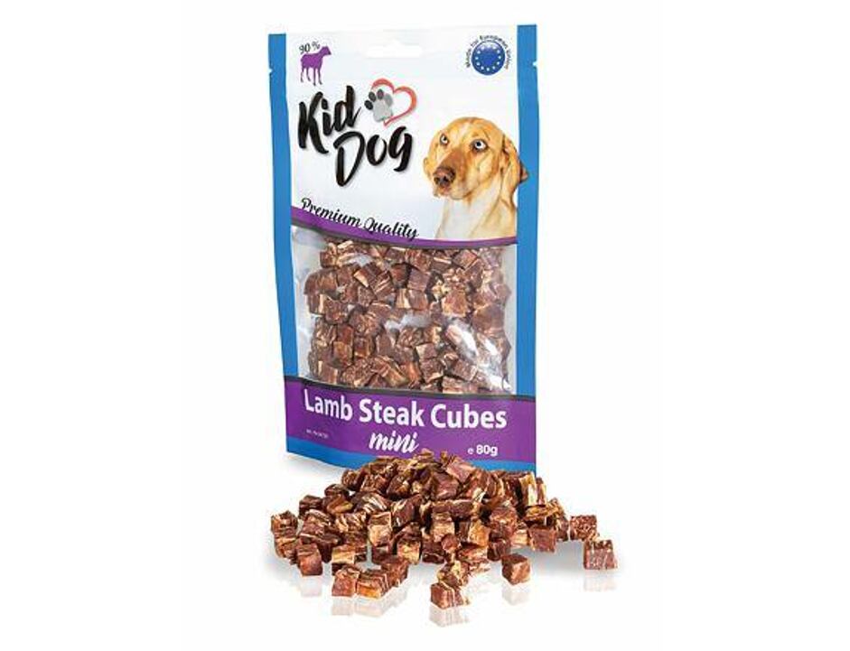 KIDDOG mini kostičky z jehněčího masíčka 80 g