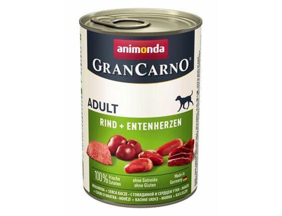 Konzerva ANIMONDA Gran Carno hovězí + kachní srdce 400 g