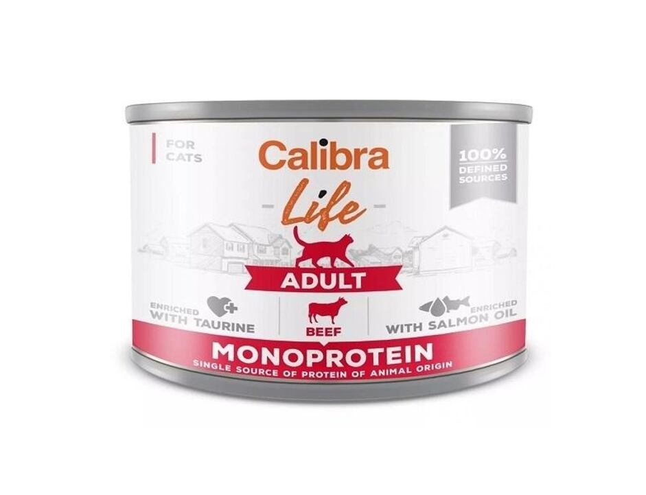 Calibra Cat Life konzerva Adult Beef 200 g
