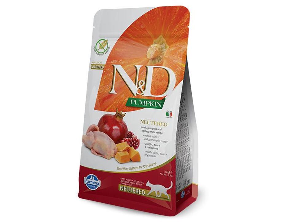 N&D Pumpkin CAT Neutered Quail & Pomegranate