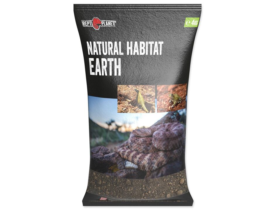 Substrát REPTI PLANET Earth černý 4kg