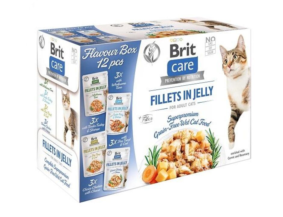 Brit Care Cat Fillets in Jelly Flavour box 12x85 g