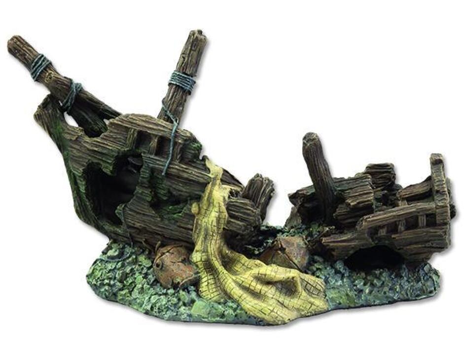 Dekorace Vrak lodi 22 cm