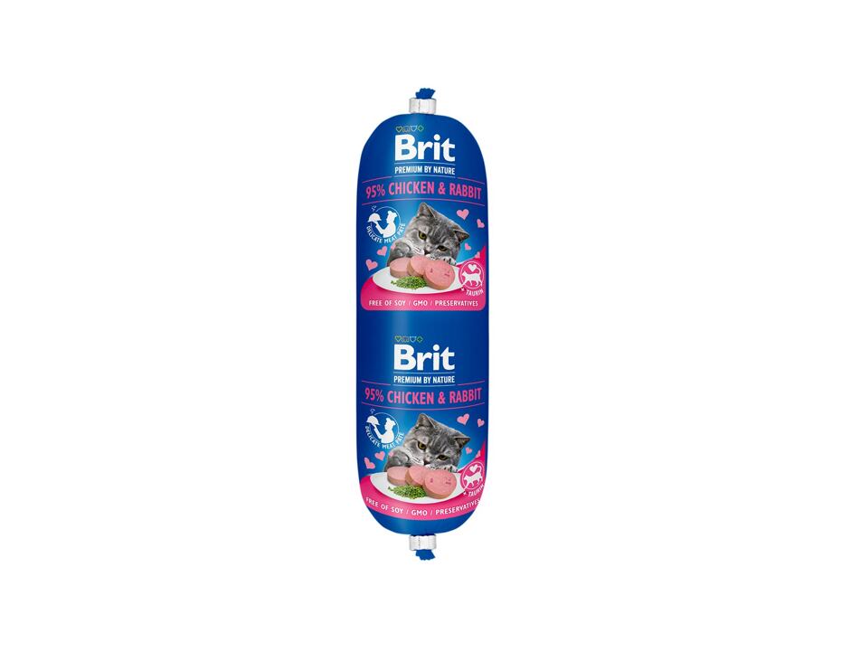 Brit Premium Cat by Nature Sausage Chicken&Rabbit 180 g