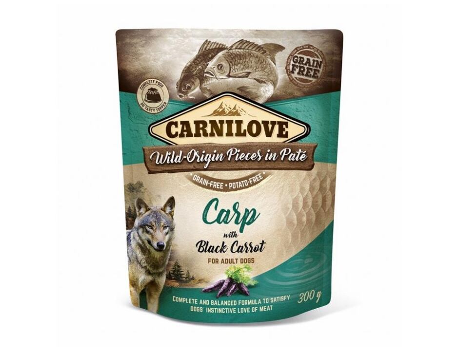 Carnilove Dog Pouch Paté Carp & Black Carrot 300g