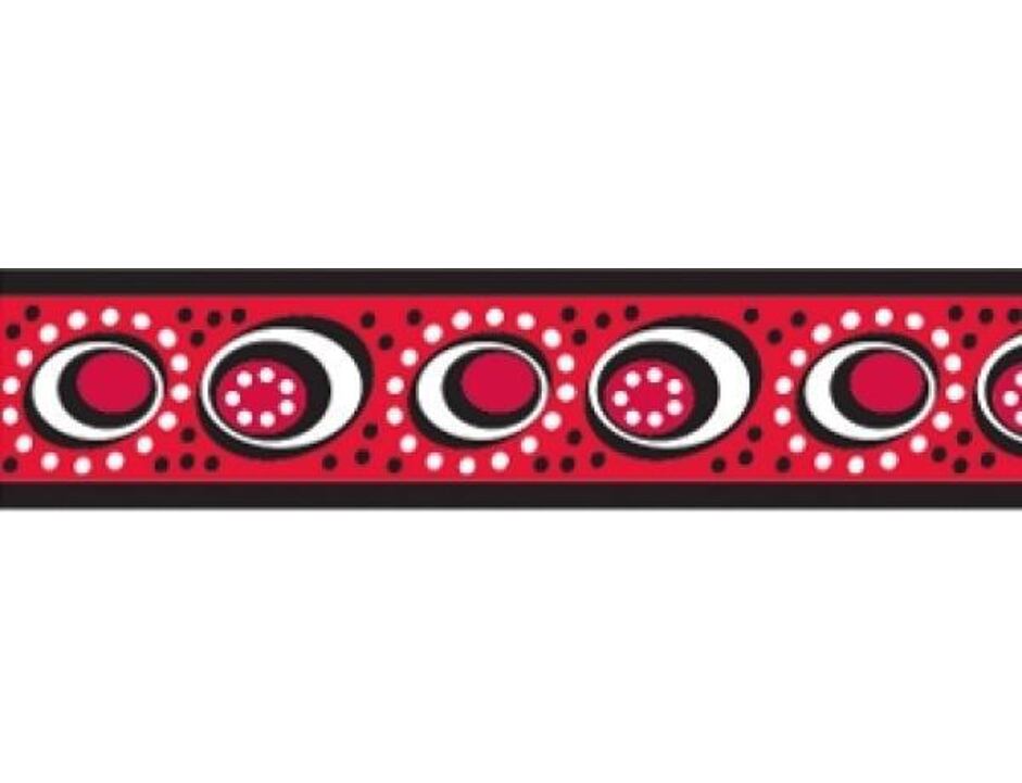 Red Dingo Obojek pro kočky 20 - 32 cm - Cosmos Red