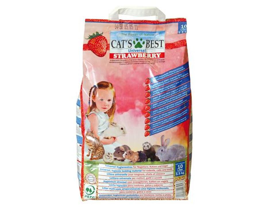 Kočkolit Cats Best Universal s jahodovou vůní (10l)