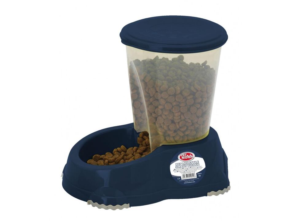 Pet Nova Dávkovač krmení 1,5L modrý