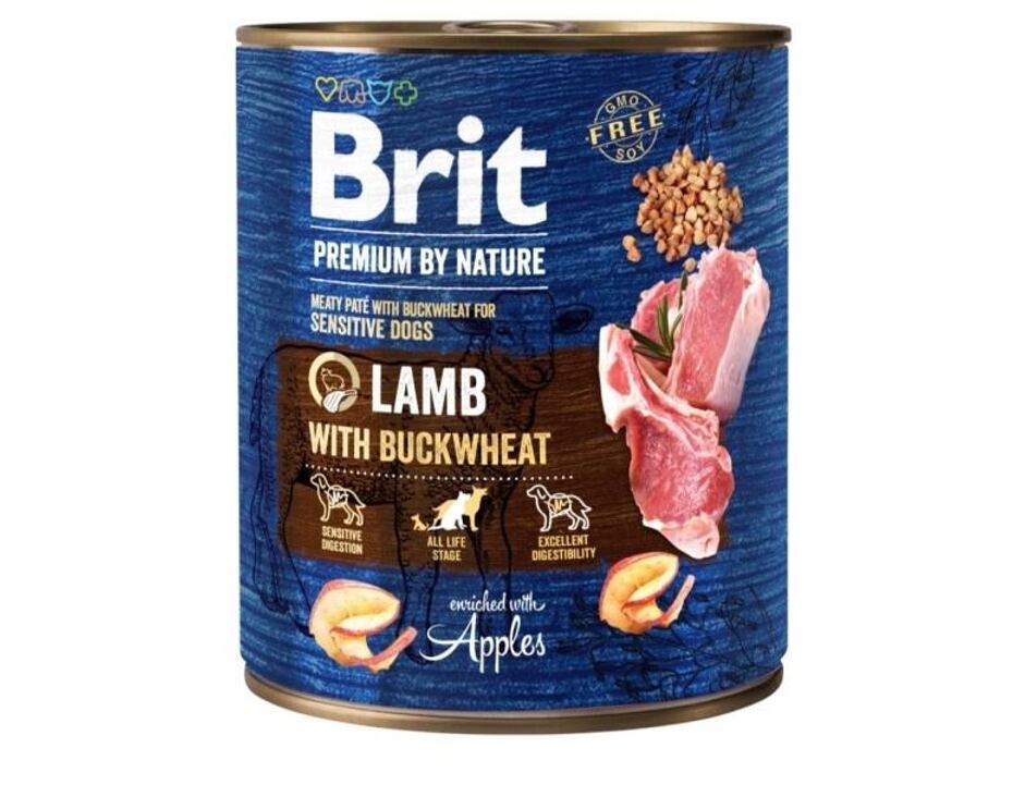 Brit Premium Dog by Nature konz Lamb & Buckwheat 800g