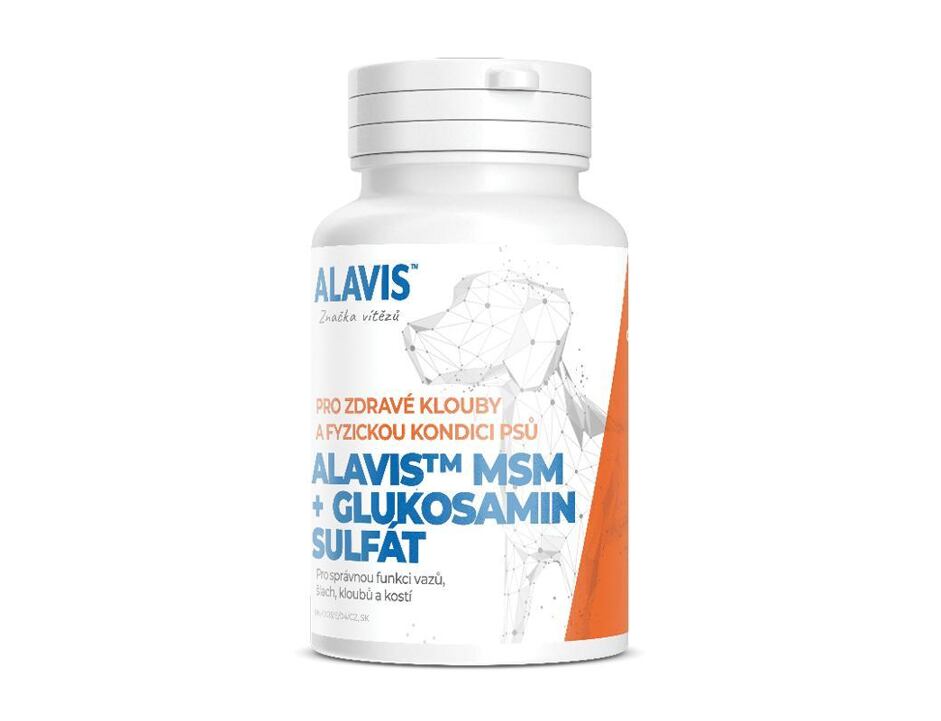 Alavis MSM+Glukosamin sulfát pro psy 60tbl
