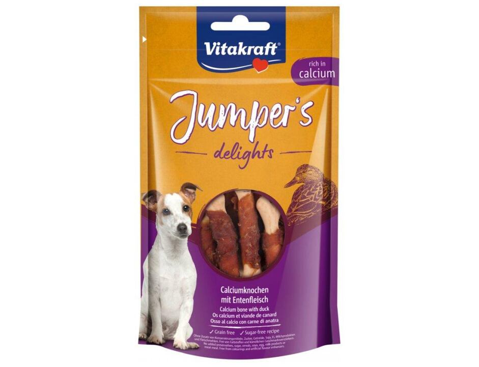 Jumper's delights kalciová kost s kachnou 80 g