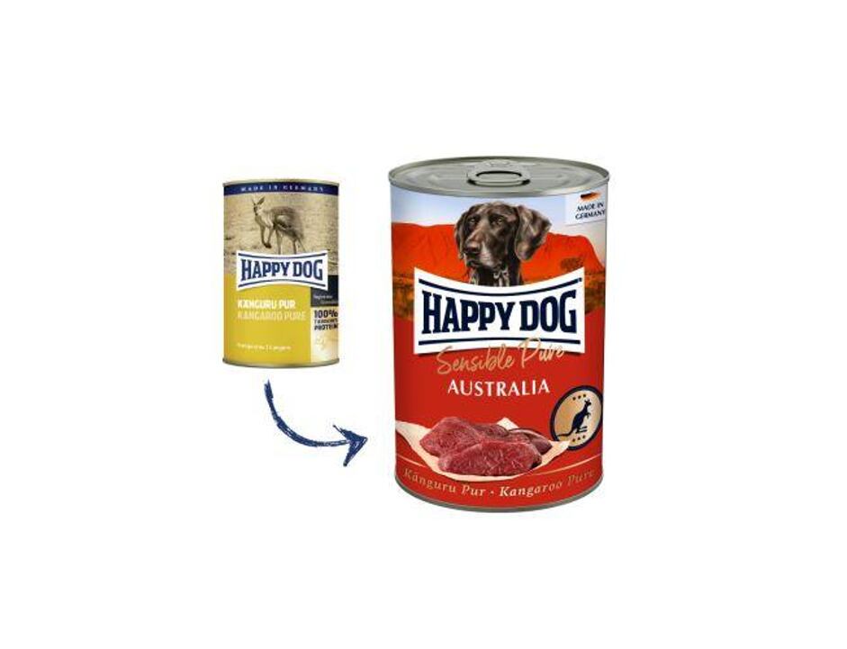 Happy Dog Känguru Pur Australia - klokaní 400 g