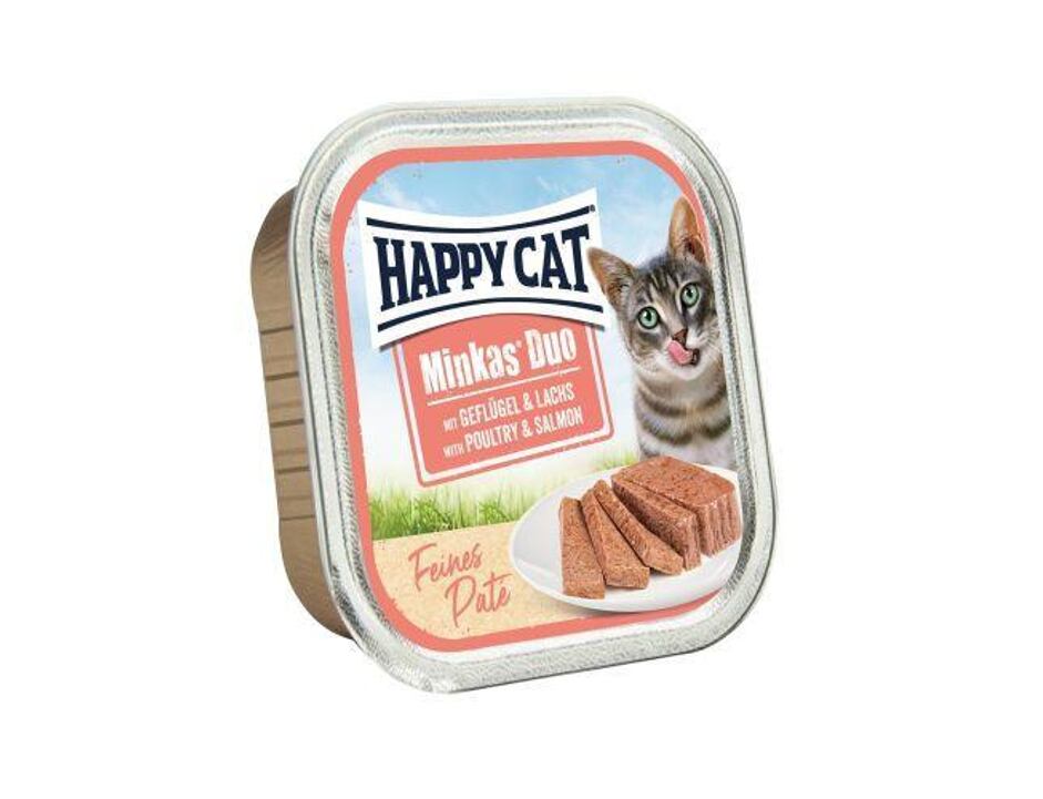 Happy Cat Minkas Duo - Drůbež & Losos 100 g