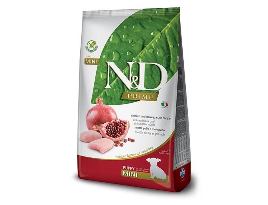 N&D PRIME DOG Puppy Mini Chicken & Pomegranate 2,5kg MDT. 8/25