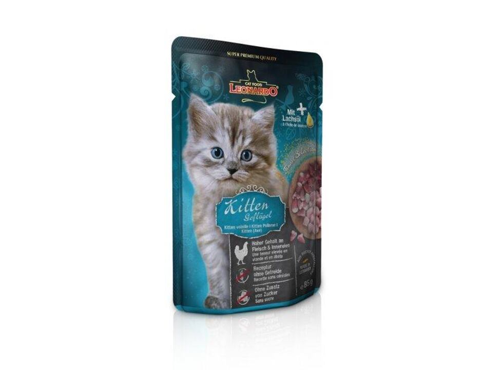 Leonardo Kitten - Kapsička s drůbežím masem 85 g