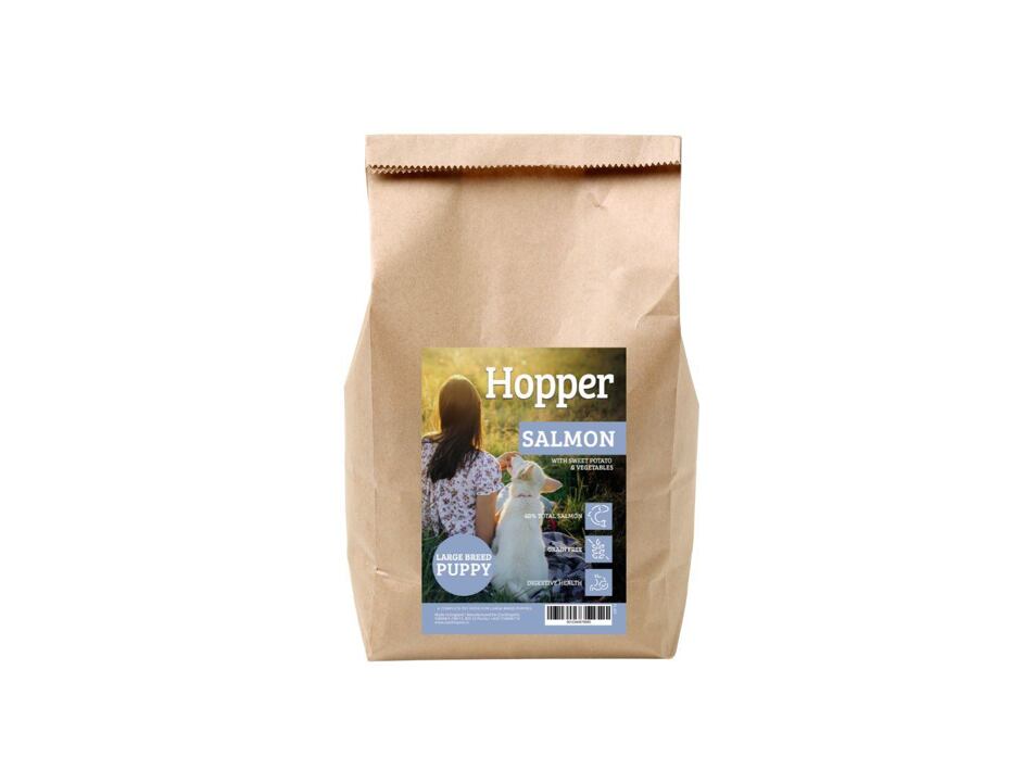 Hopper GF Puppy Large Breed Salmon with Sweet potato & Vegetables