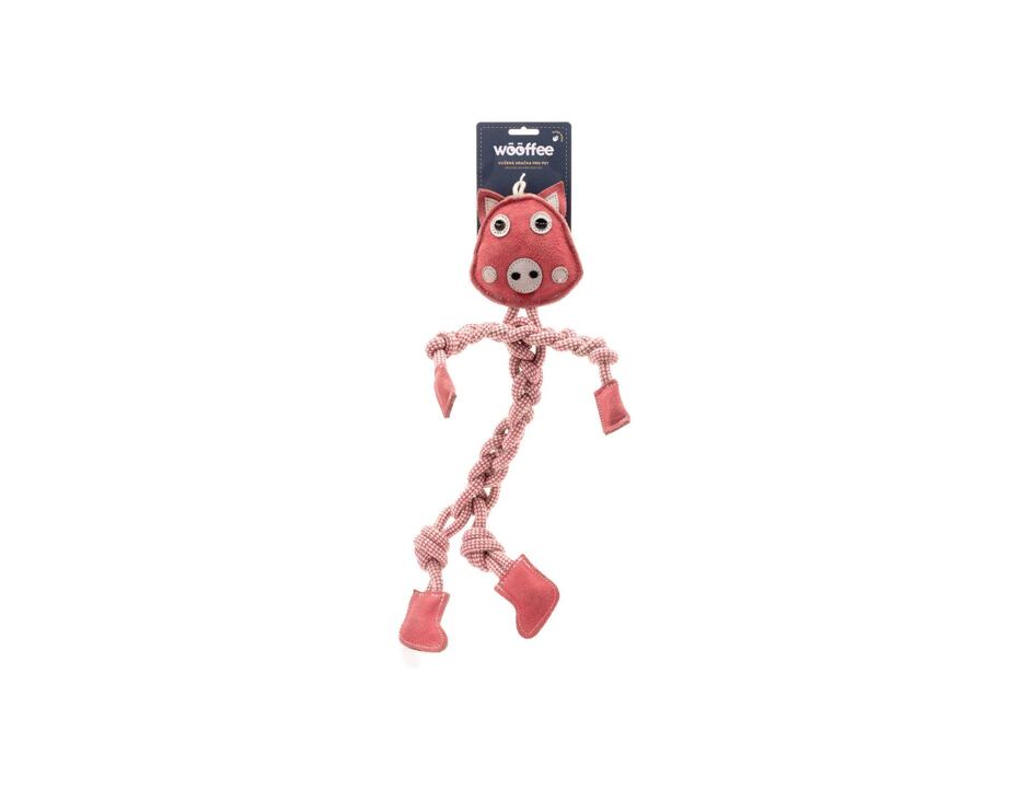 Wooffee Provazový dlouhán Prasátko 44cm