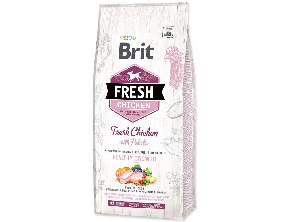 Brit Fresh Chicken & Potato Puppy Healthy Growth 12 kg