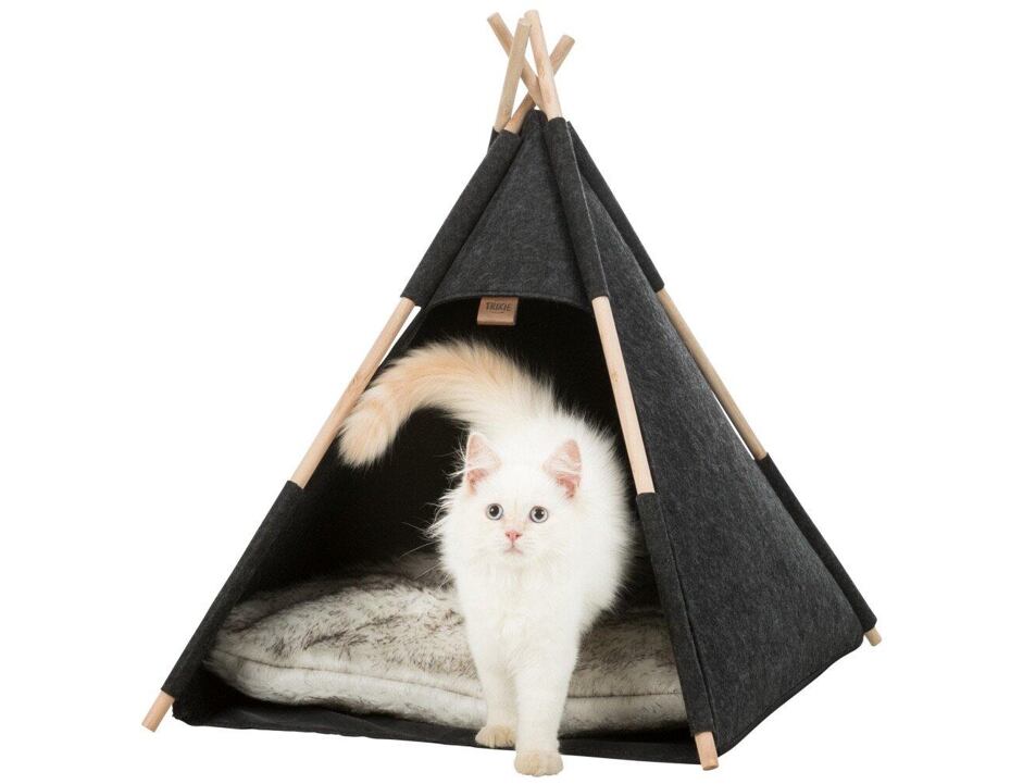 Jeskyňka TIPI  plsť, antracit