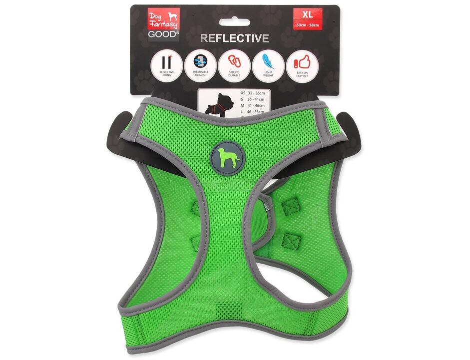 Postroj DOG FANTASY limetka XL