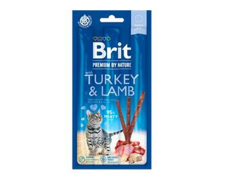 Brit Premium Cat by Nature Sticks Turkey&Lamb(3pcs)