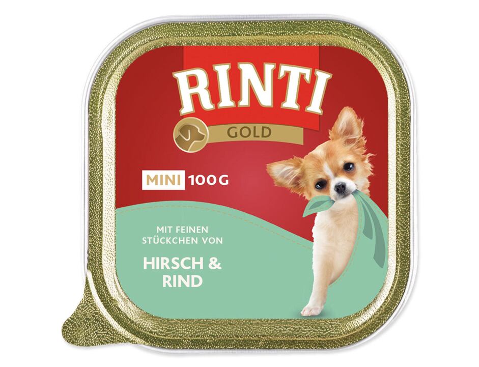 Vanička RINTI Gold jelen - hovězí 100g