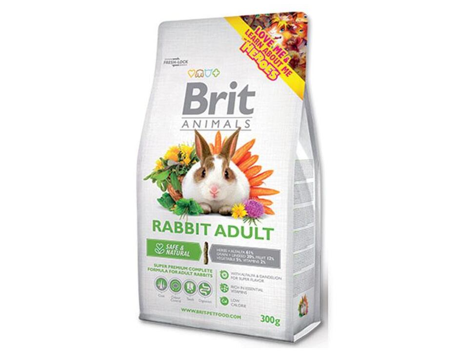Krmivo BRIT Animals RABBIT ADULT Complete 300 g