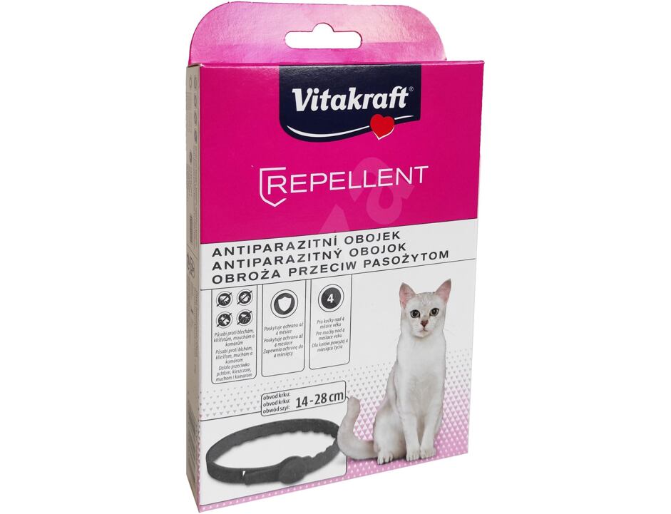Vitakraft antiparazitní obojek kočka 28cm