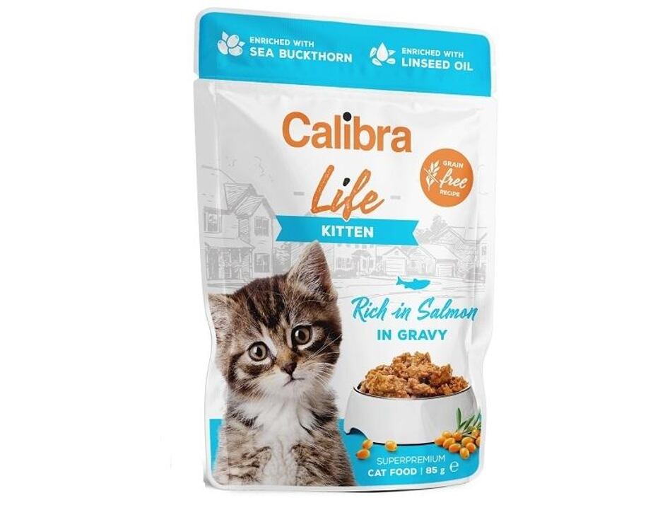 Calibra Cat Life Kitten Salmon in gravy 85 g