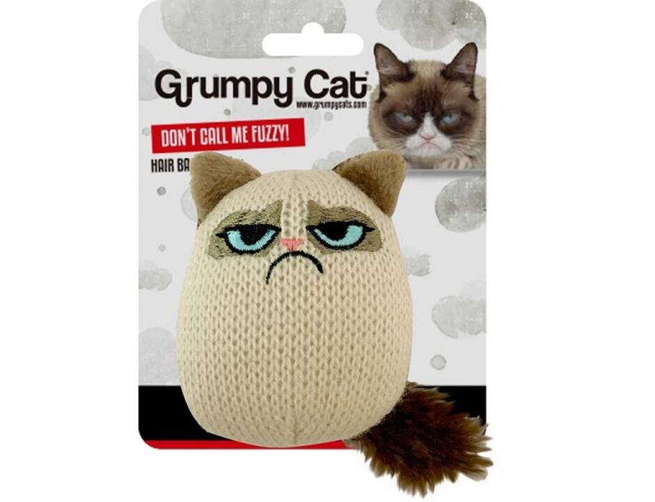 Grumpy Cat - Pletená kočka s ocáskem
