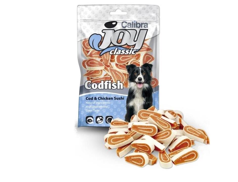 Calibra Joy Dog Classic Cod & Chicken Sushi 80g