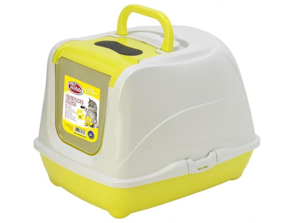 Kočičí toaleta Cat life plus 50cm žlutá