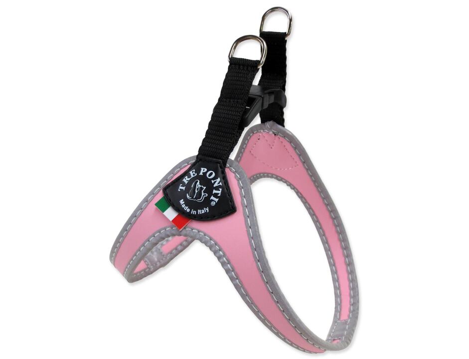 Postroj Treponti reflexní do 4 kg růžový
