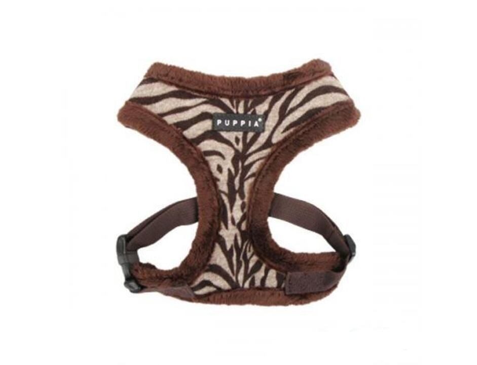 Puppia Modern Zebra Harness A kšíry hnědá