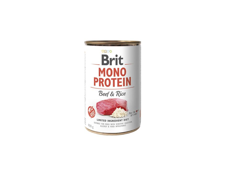 Brit Mono Protein konz. Beef & Brown Rice 400 g