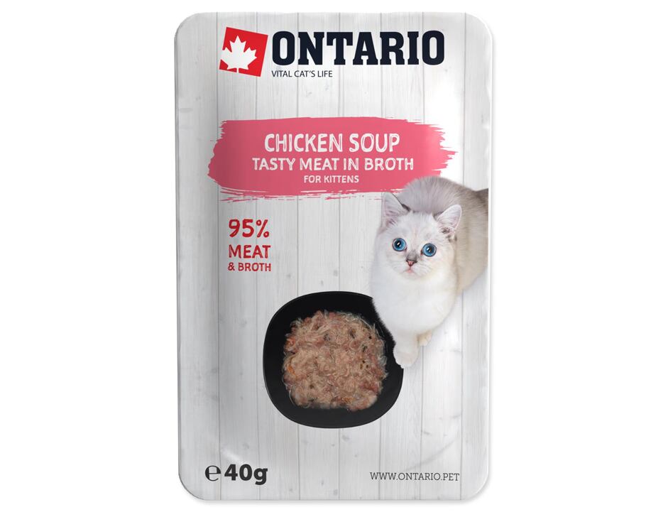 ONTARIO Kitten Soup Chicken, Carrot & Rice 40g
