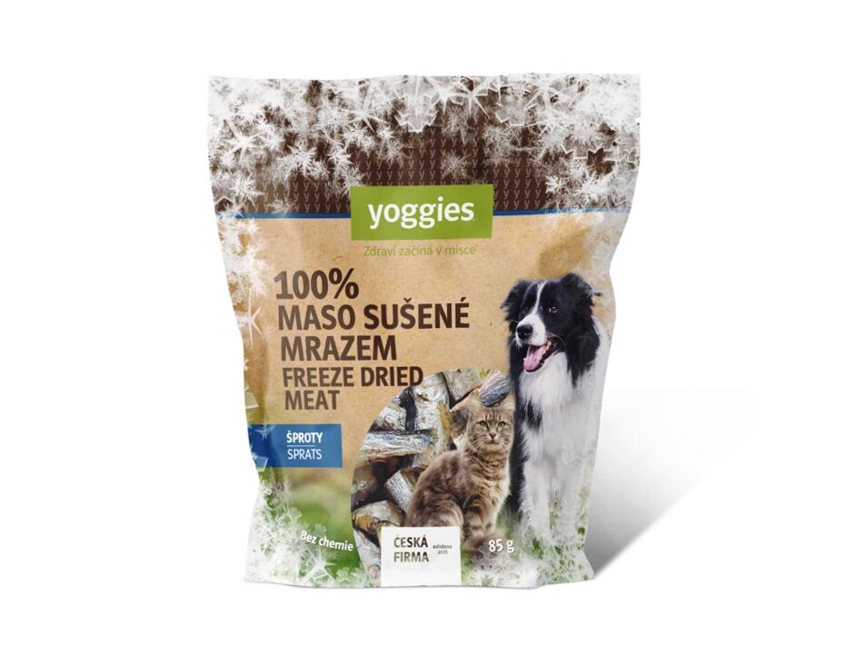Yoggies - mrazem sušené - šproty 85 g