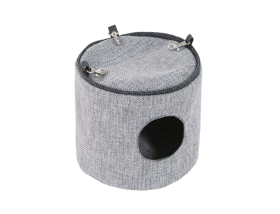 Závěsný domeček Luxury 15x15 cm - světle šedý